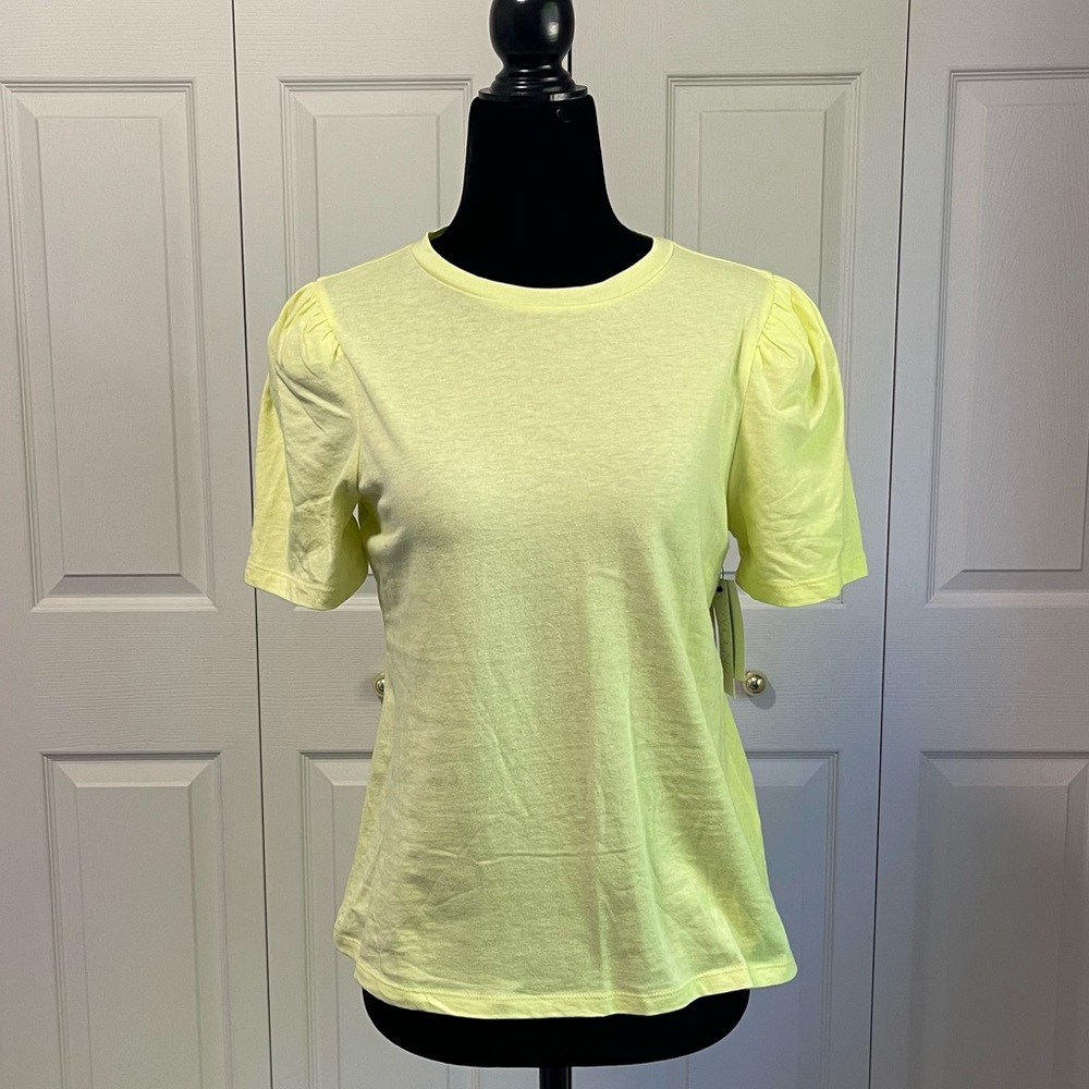 Abound | Pale Yellow Puff Sleeve Tee